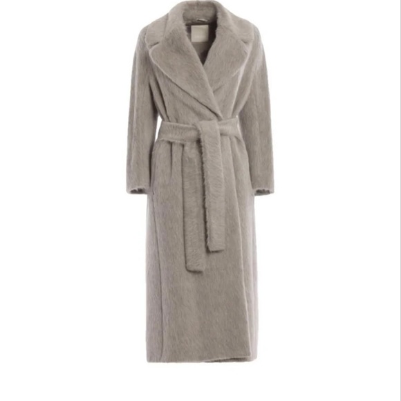 MaxMara Jackets & Blazers - Max mara mohair/alpaca long coat with belt